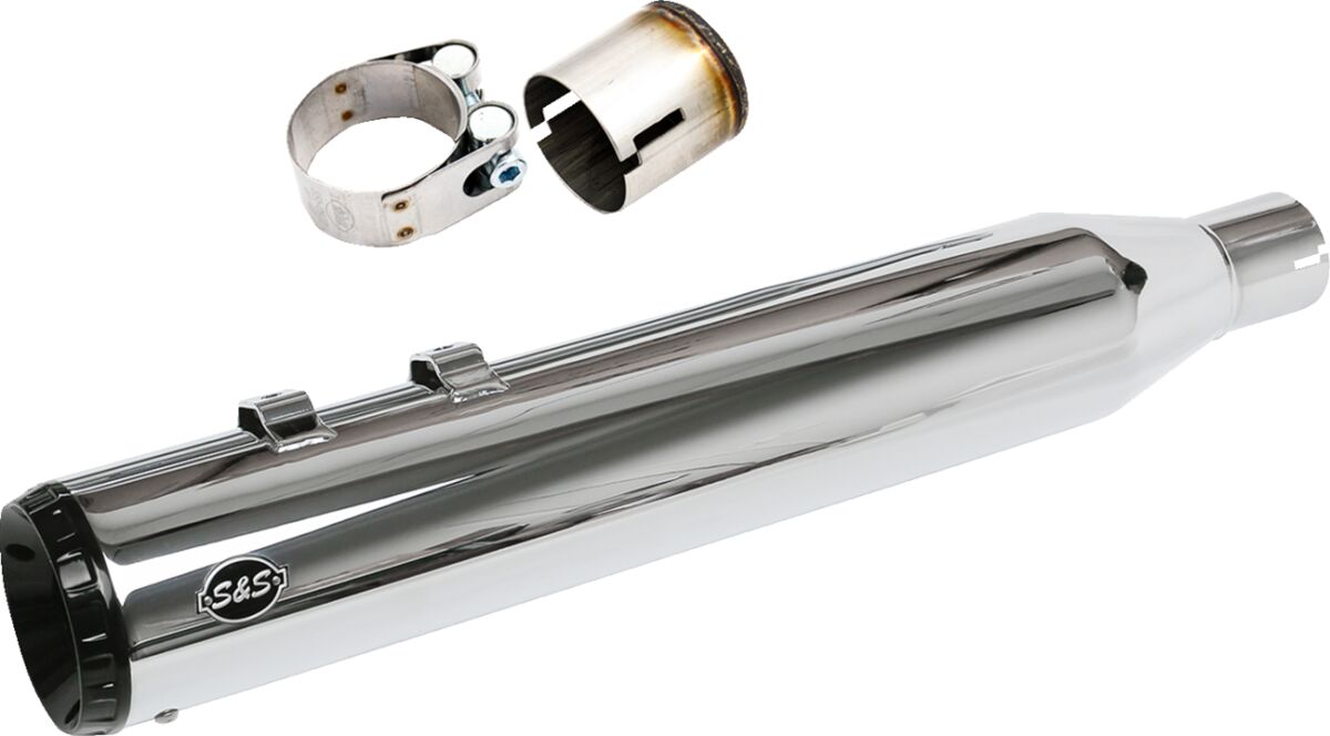 Summuti komplekt 2-1 OEM EU väljalaskekollektorile - 4.5" - M8, kroom