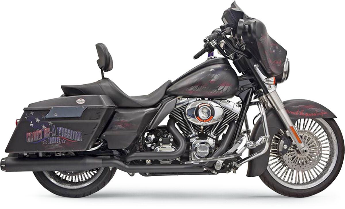 HEAD PIPES TRUE DUAL DOWN UNDER BLACK TOURING