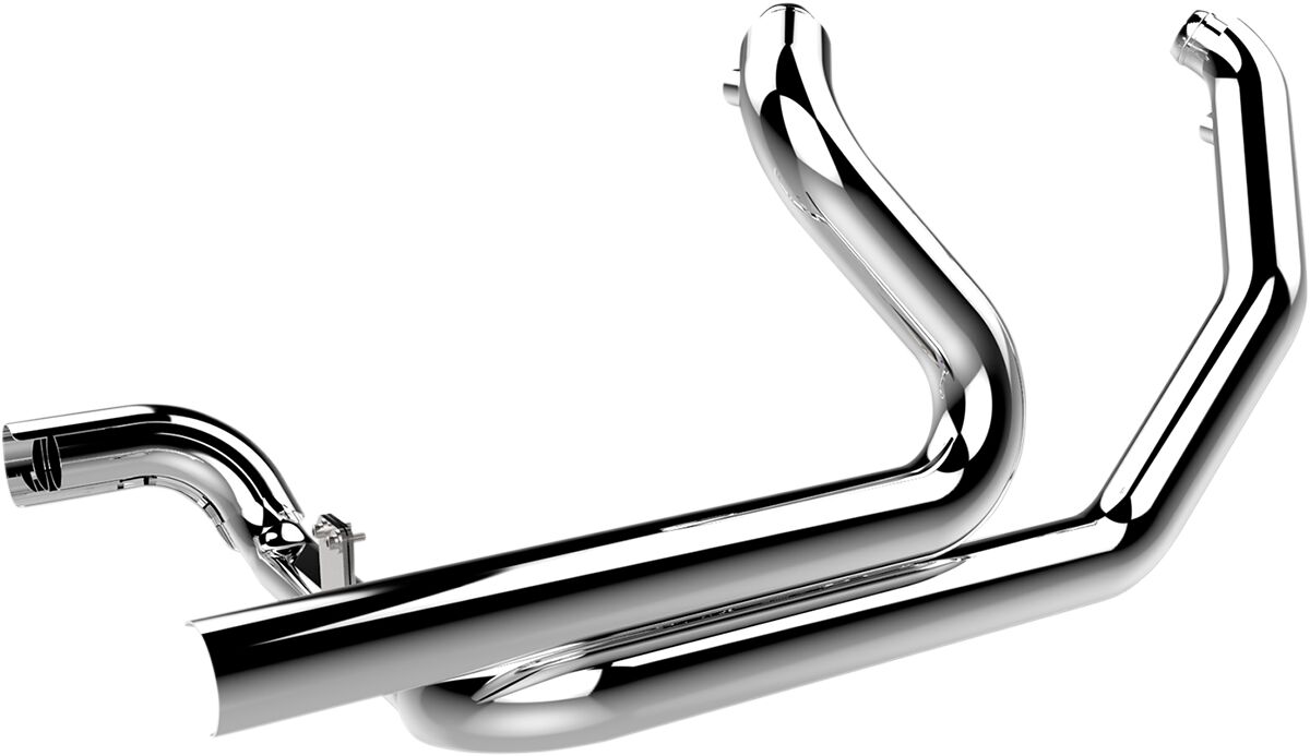 HEADER 2 INTO 2 CROSSOVER WITH 2.5" HEATSHEILDS CHROME