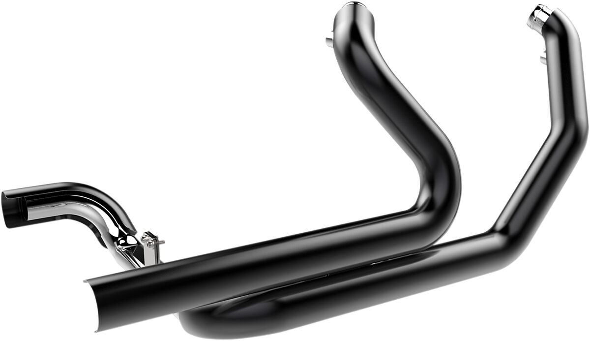 HEADER 2 INTO 2 CROSSOVER WITH 2.5" HEATSHEILDS BLACK