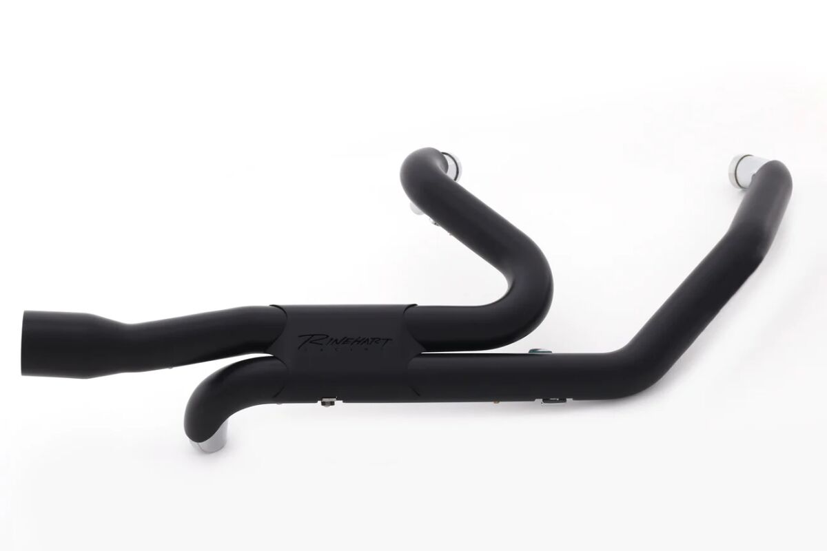 HEADER KIT SLIMLINE DUALS BLACK FOR M8