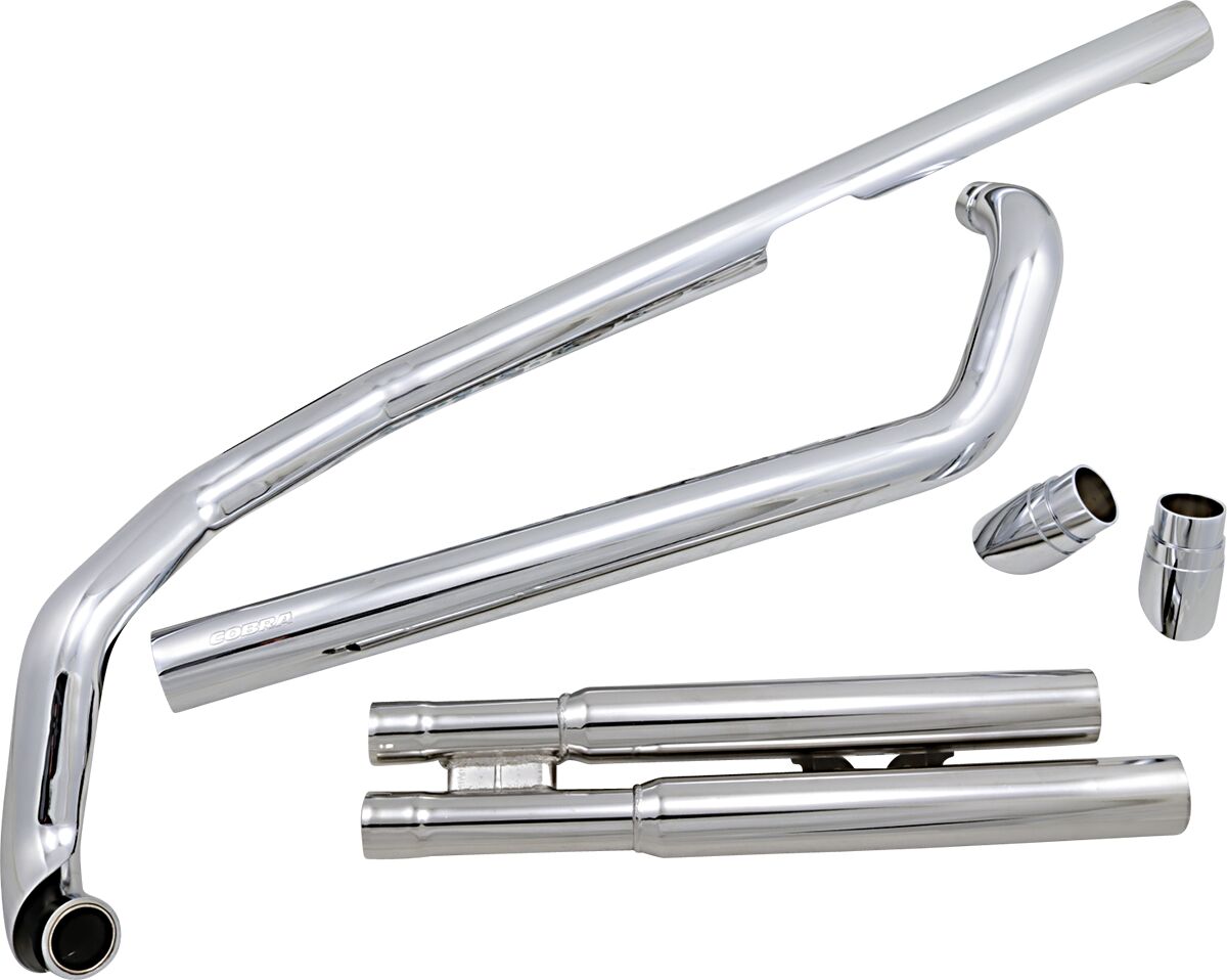 EXHAUST SYSTEM 2 INTO 2 SLASH DOWN HOT ROD SPEEDSTER CHROME