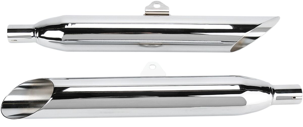 MUFFLER SLIP-ON WITH SLASH CUT TIP CHROME