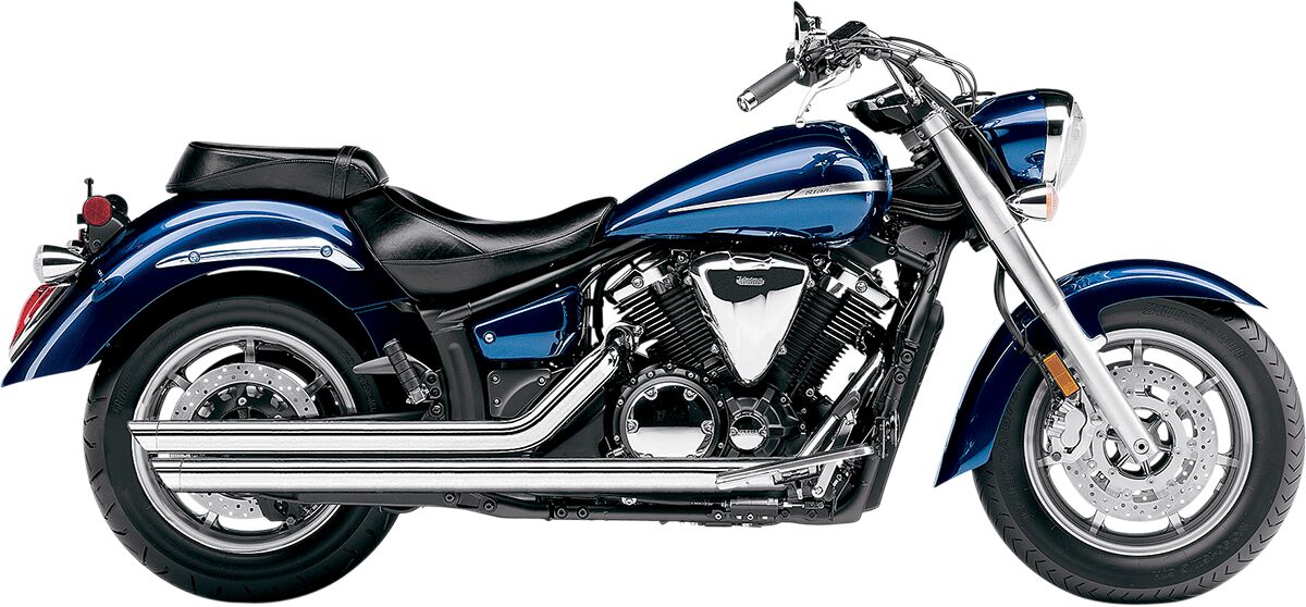 HOT ROD SPEEDSTER SLASH DOWN EXHAUST SYSTEM CHROME WITH O2 SENSOR BUNGS