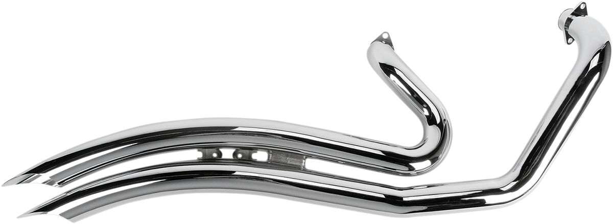 SWEPT EXHAUST CHROME WITH O2 SENSOR BUNGS