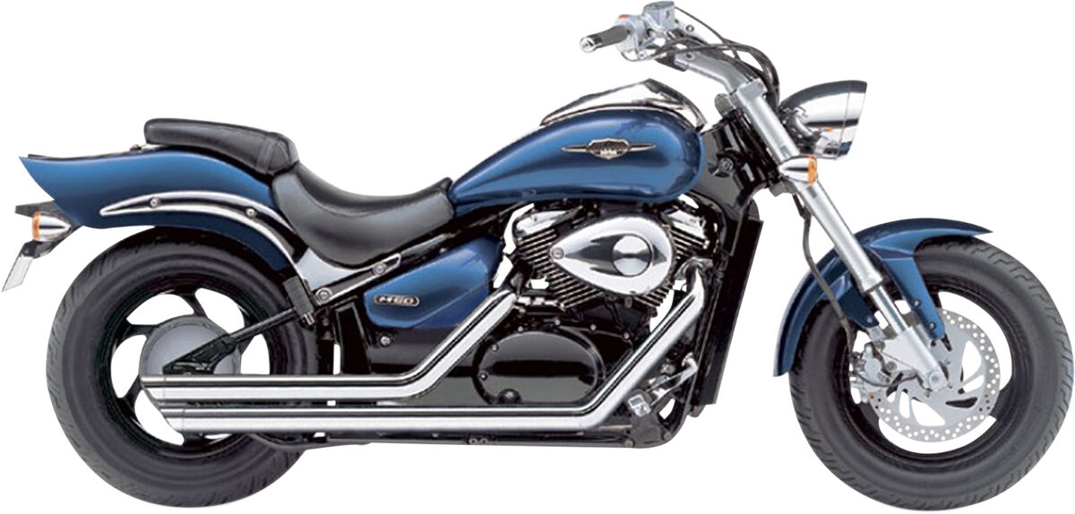 SPEEDSTER STREET ROD SLASH DOWN EXHAUST CHROME WITH O2 SENSOR BUNGS
