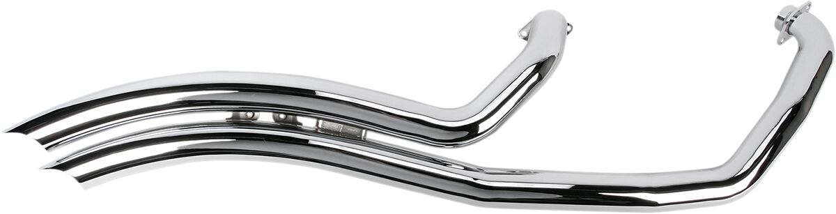 SPEEDSTER SWEPT EXHAUST CHROME WITH O2 SENSOR BUNGS'
