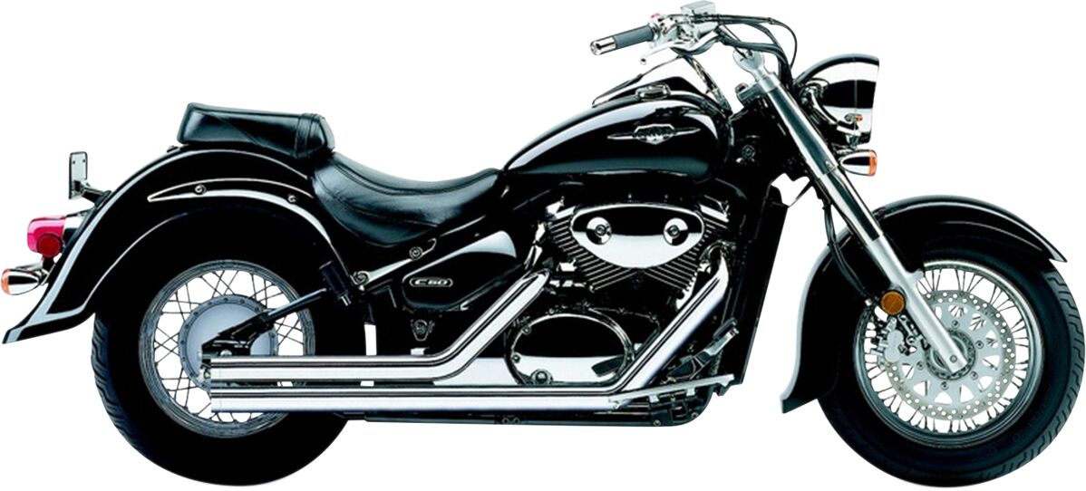 EXHAUST SYSTEM STREET ROD 2 INTO 2 STRAIGHT-CUT CHROME