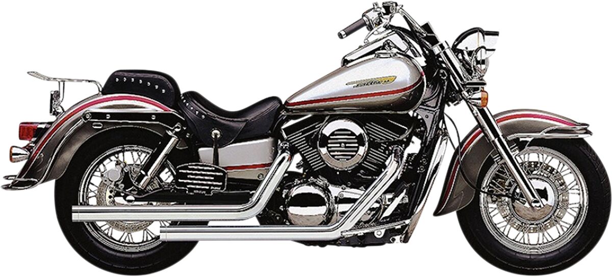 EXHAUST SYSTEM DRAGSTER 2 INTO 2 STRAIGHT-CUT CHROME