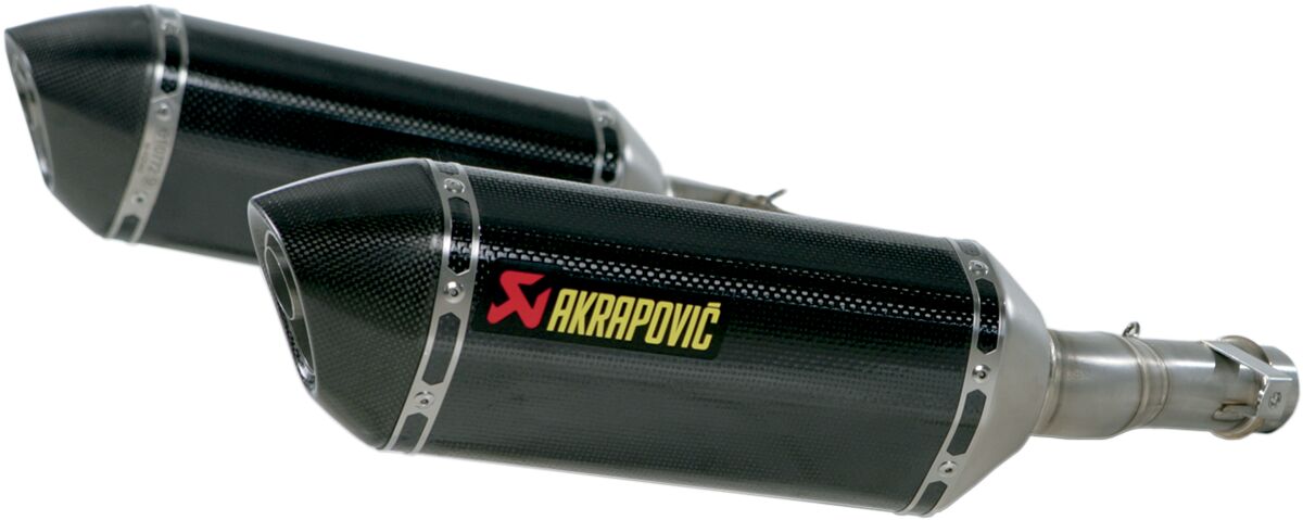 SLIP-ON LINE DUAL MUFFLER CARBON