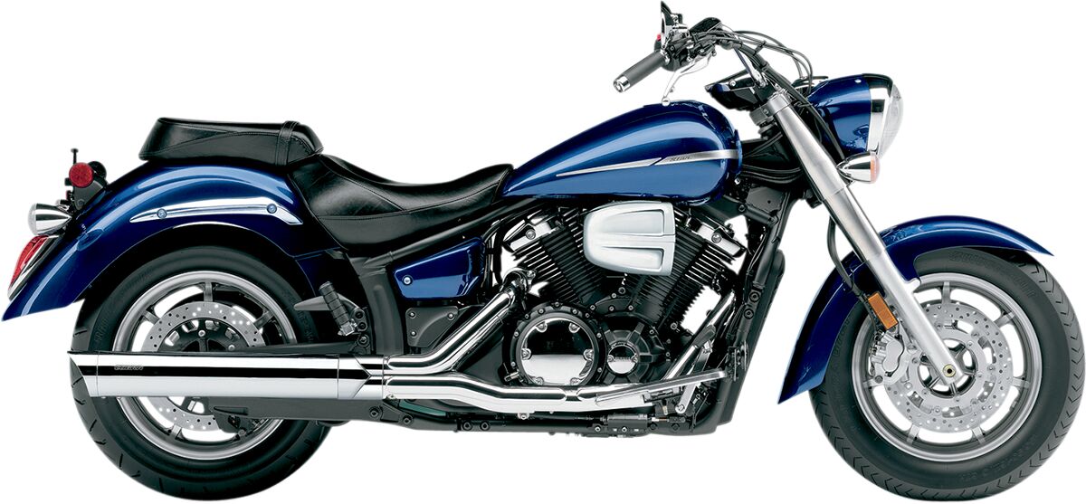 4" SCALLOPED SLIP ON MUFFLERS CHROME YAMAHA