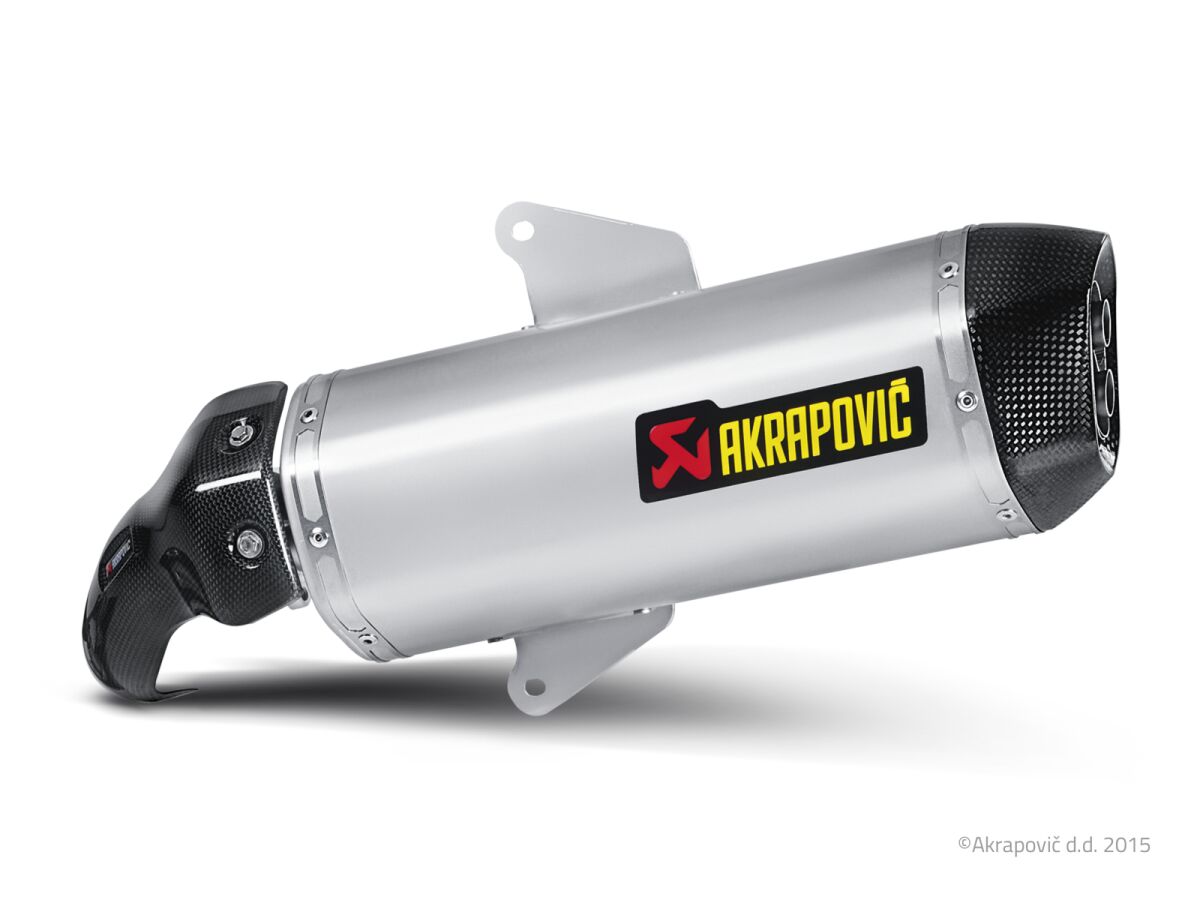 SLIP-ON LINE MUFFLER STAINLESS STEEL CARBON END CAP