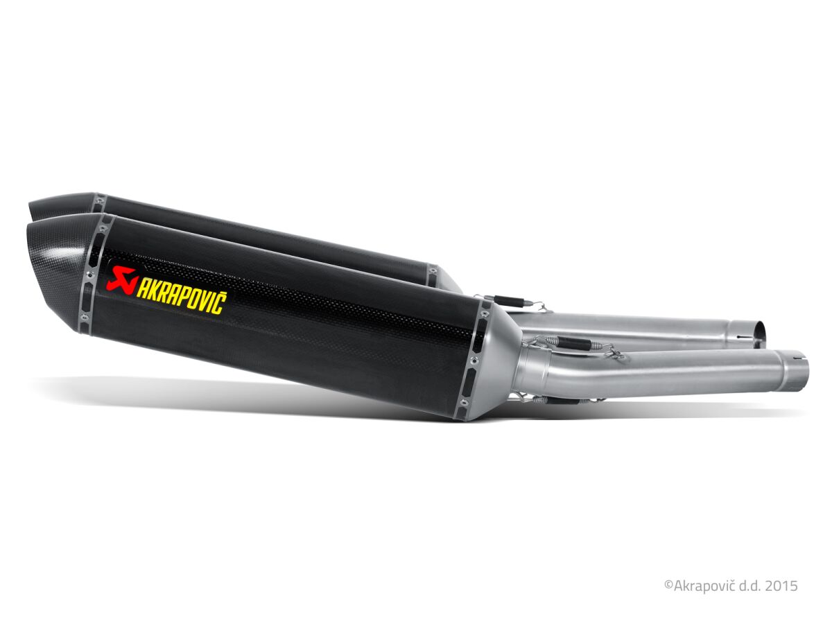 SLIP-ON LINE DUAL MUFFLER CARBON