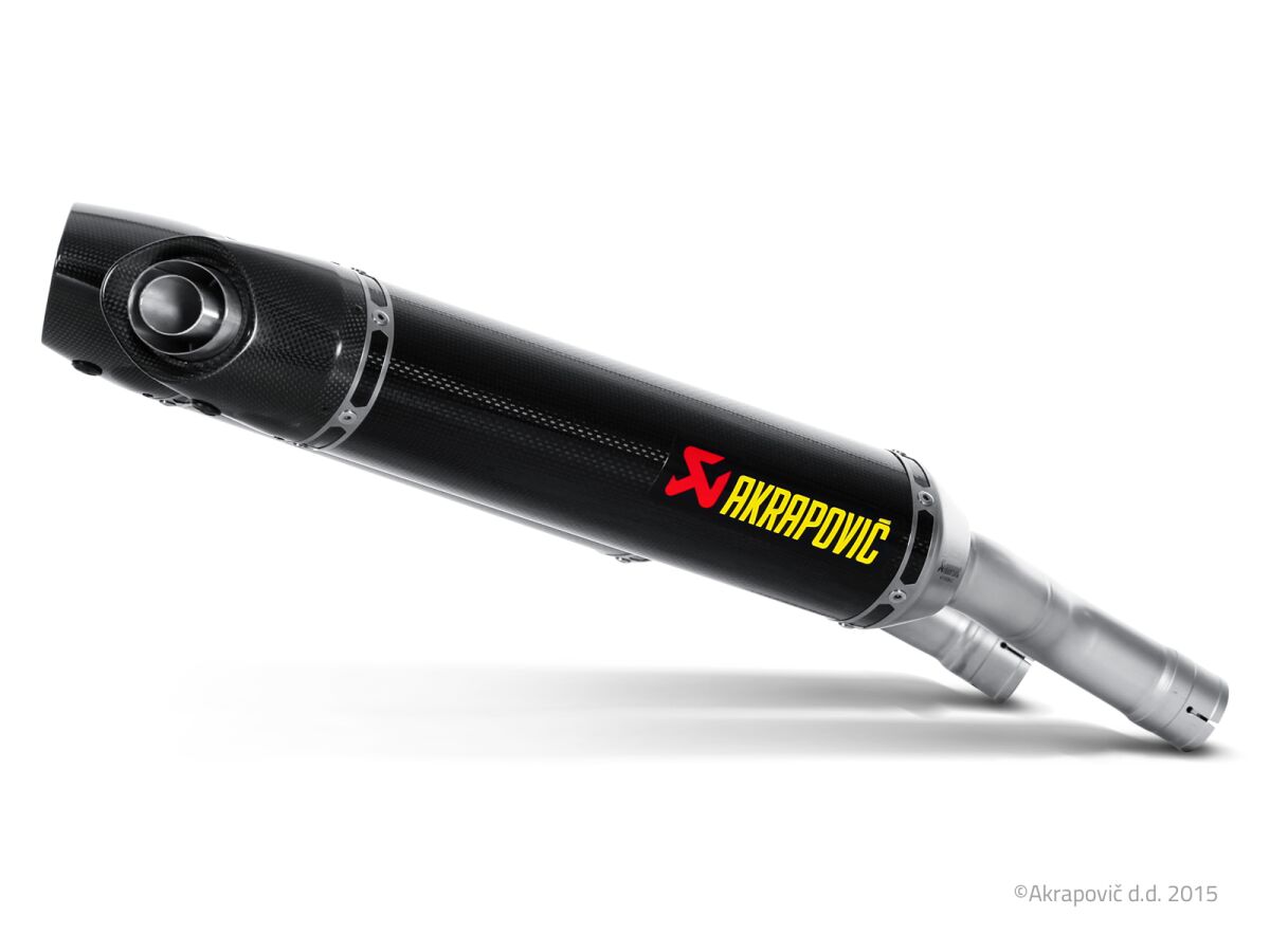 SLIP-ON LINE DUAL MUFFLER CARBON