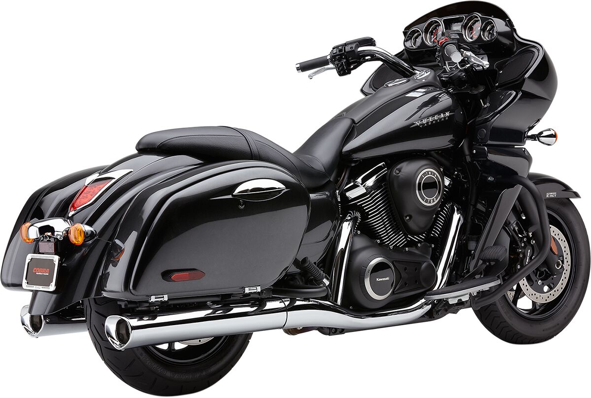 MUFFLERS TRI-FLO 4" SLIP ON W/SCALLOPED CLASSIC CHROME TIPS