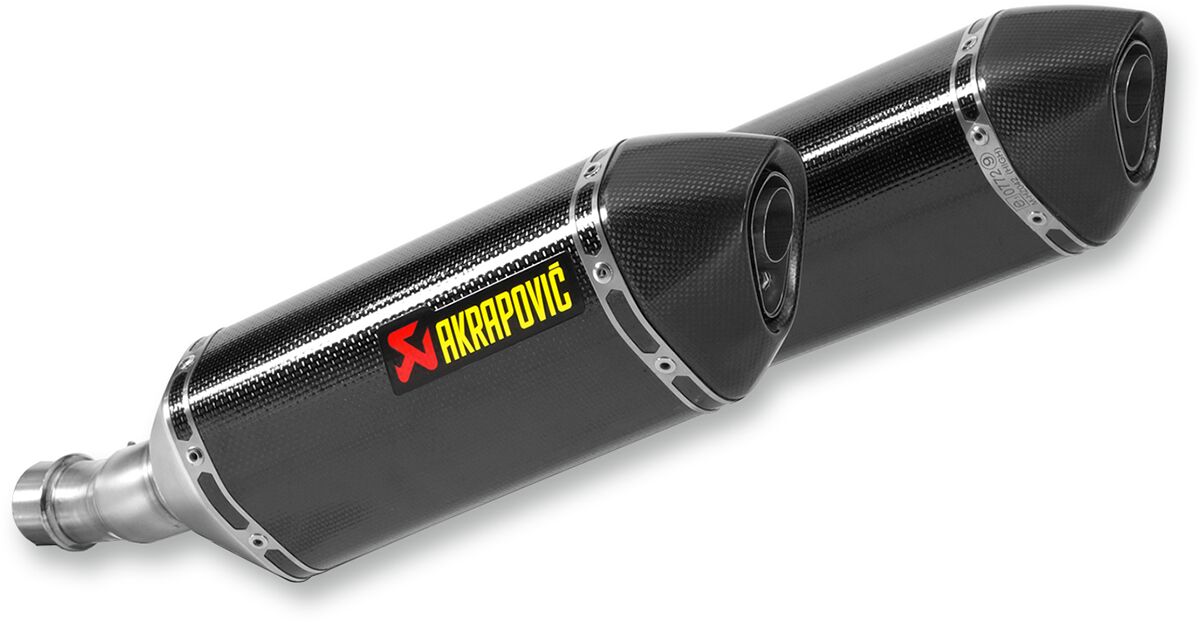 SLIP-ON LINE DUAL MUFFLER CARBON