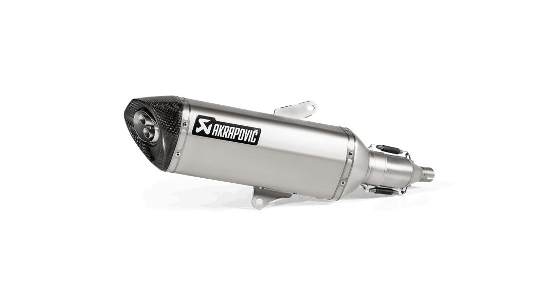 SLIP-ON LINE MUFFLER STAINLESS STEEL CARBON END CAP
