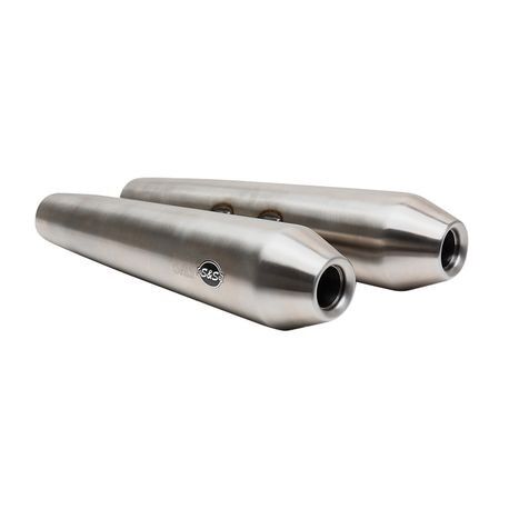 Tapered Cone SS Slip-On Mufflers for Royal Enfield® 650 Twins