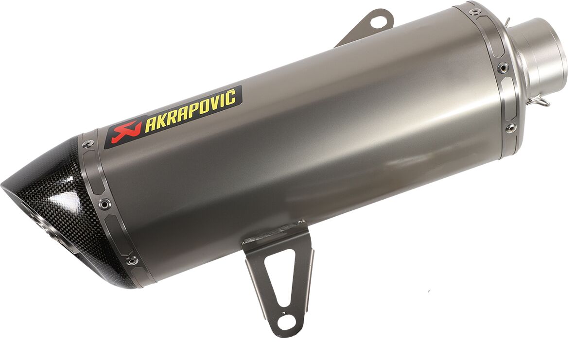 SLIP-ON LINE MUFFLER STAINLESS STEEL CARBON END CAP
