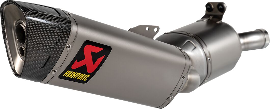 SLIP-ON LINE MUFFLER TITANIUM & CARBON END CAP