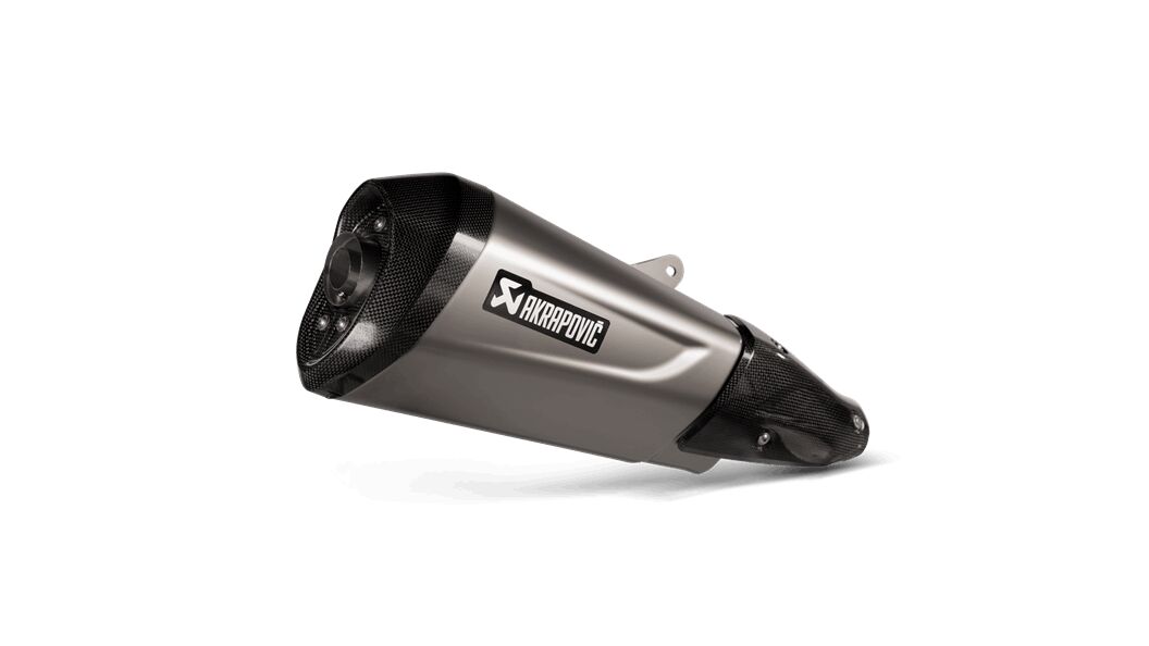 SLIP-ON LINE MUFFLER STAINLESS STEEL CARBON END CAP