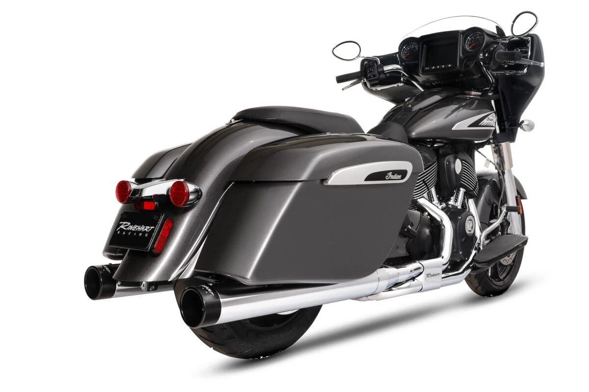 MUFFLER SLIP-ON DBX 4" INDIAN CH/BK