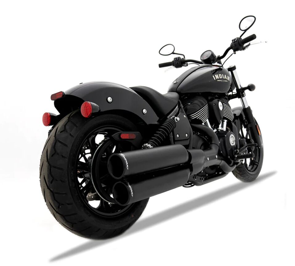 4" INDIAN CHIEF SLIP-ON MUFFLER BLACK