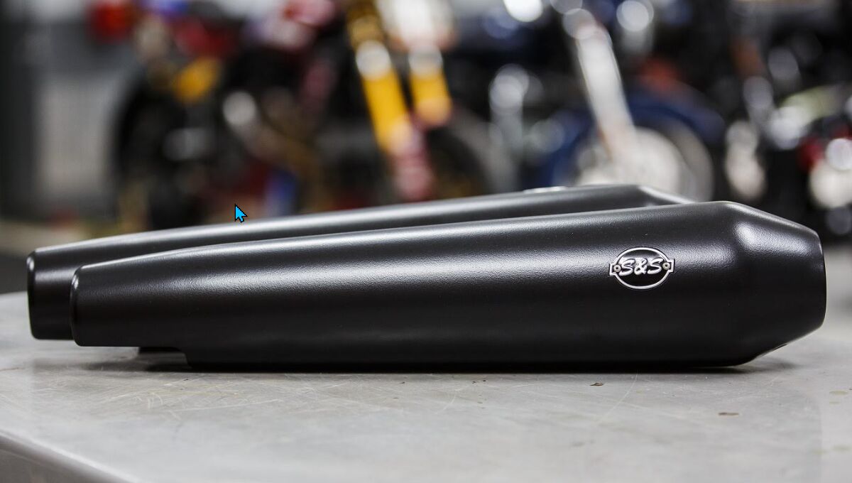 Tapered Cone Black Slip-On Mufflers for Royal Enfield® 650 Twins