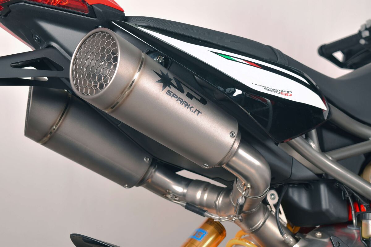 Grid-O Slip-On Double Muffler Titanium ECE