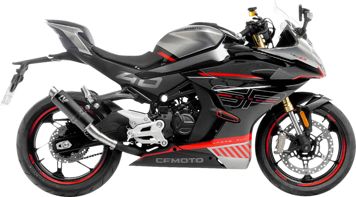 MUFFLER GP CORSA BLACK CF MOTO 450 SS SR