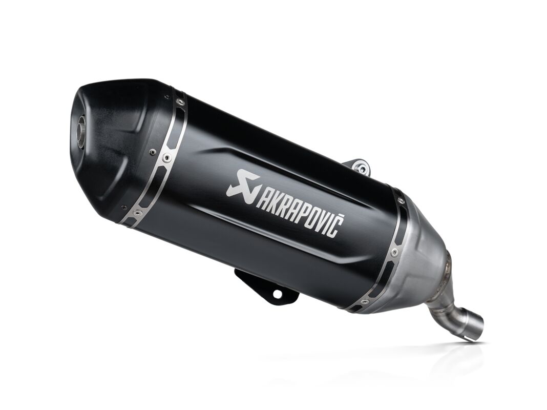 SLIP-ON LINE MUFFLER STAINLESS STEEL CARBON END CAP