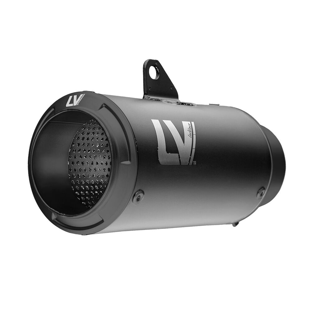 LV CORSA S FULL BLACK SLIP-ON MUFFLER SS