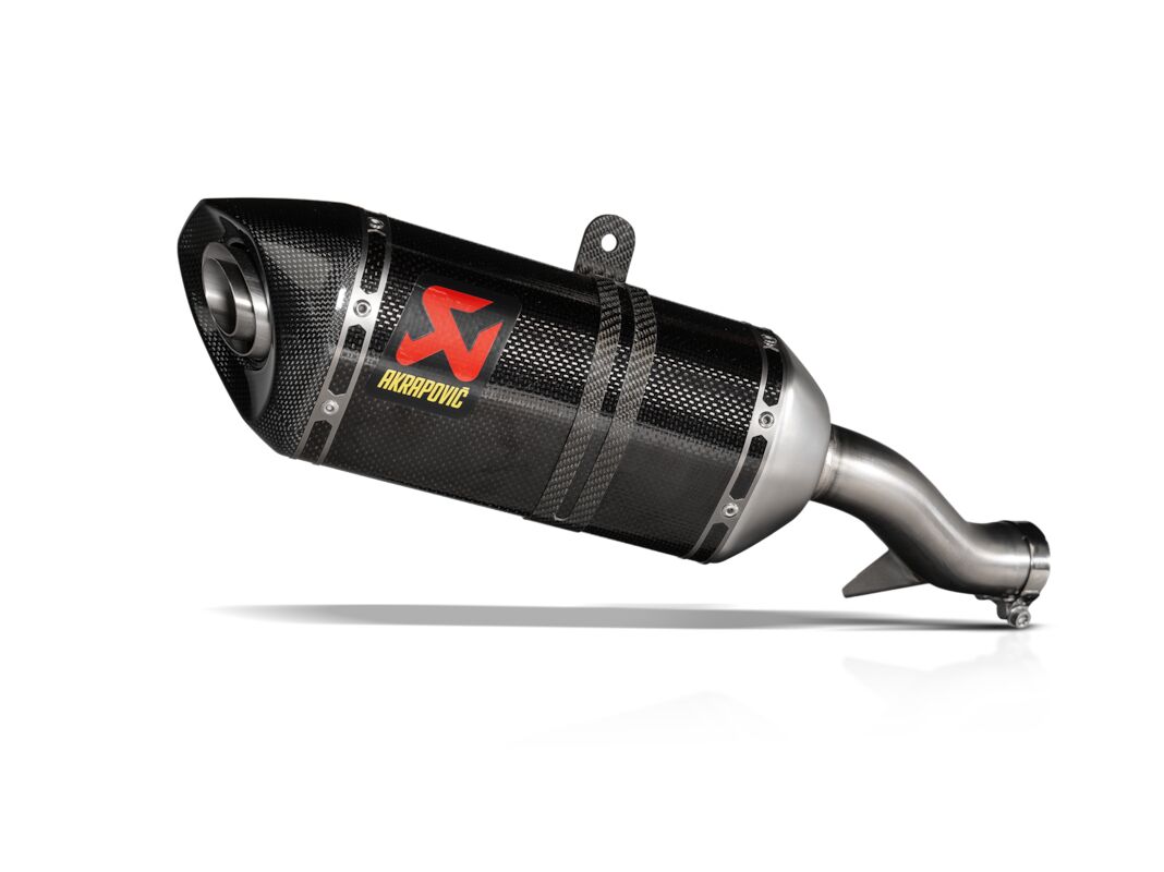 SLIP-ON LINE MUFFLER CARBON & CARBON END CAP