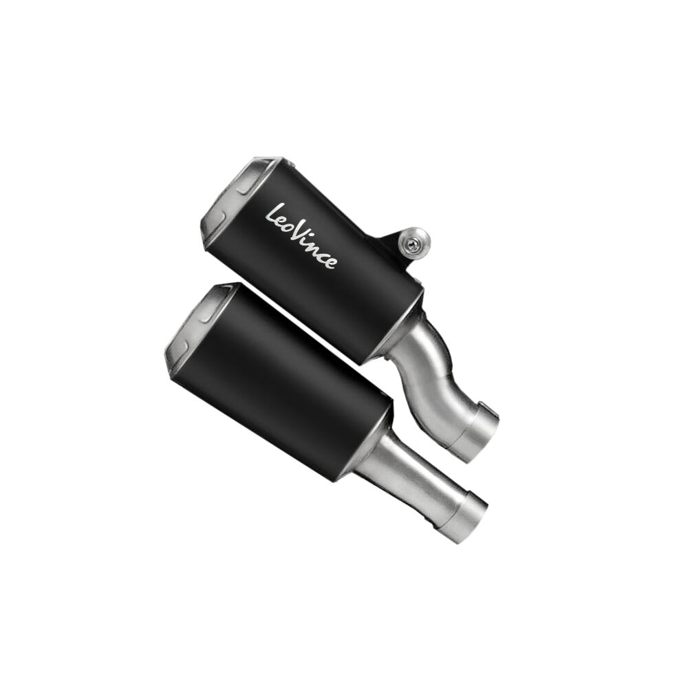LV-10 DUAL BLACK EDITION SLIP-ON MUFFLER SS ECE