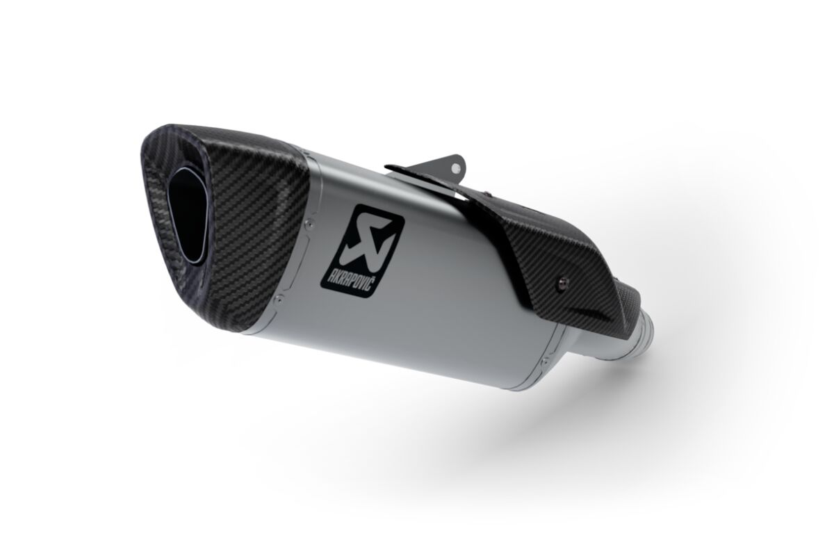 SLIP-ON LINE MUFFLER (WITH VALVE) TITANIUM CARBON END CAP