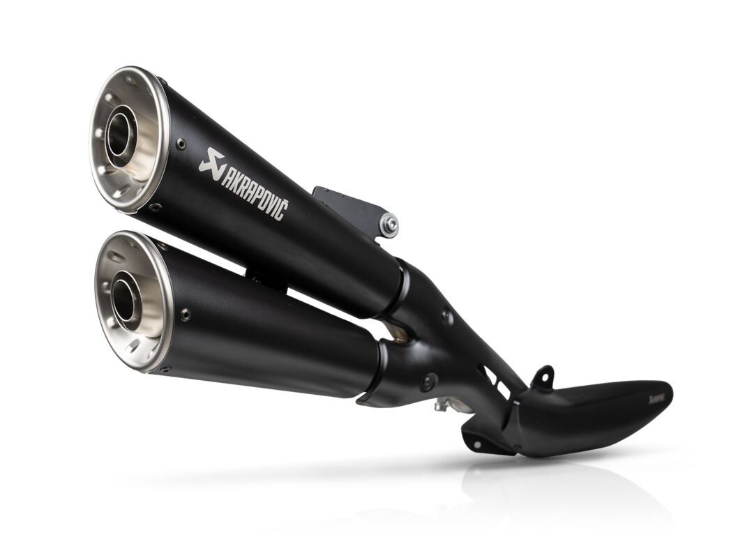 SLIP-ON LINE MUFFLER BLACK STAINLESS STEEL