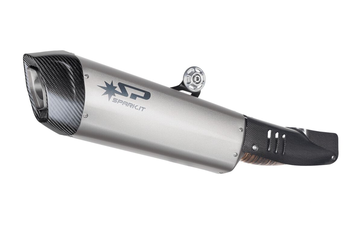 FIGHTER EVO SLIP-ON MUFFLER TITANIUM BLACK ECE