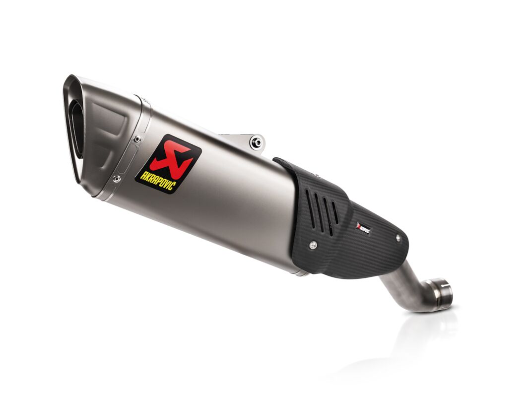 SLIP-ON LINE MUFFLER TITANIUM & TITANIUM END CAP