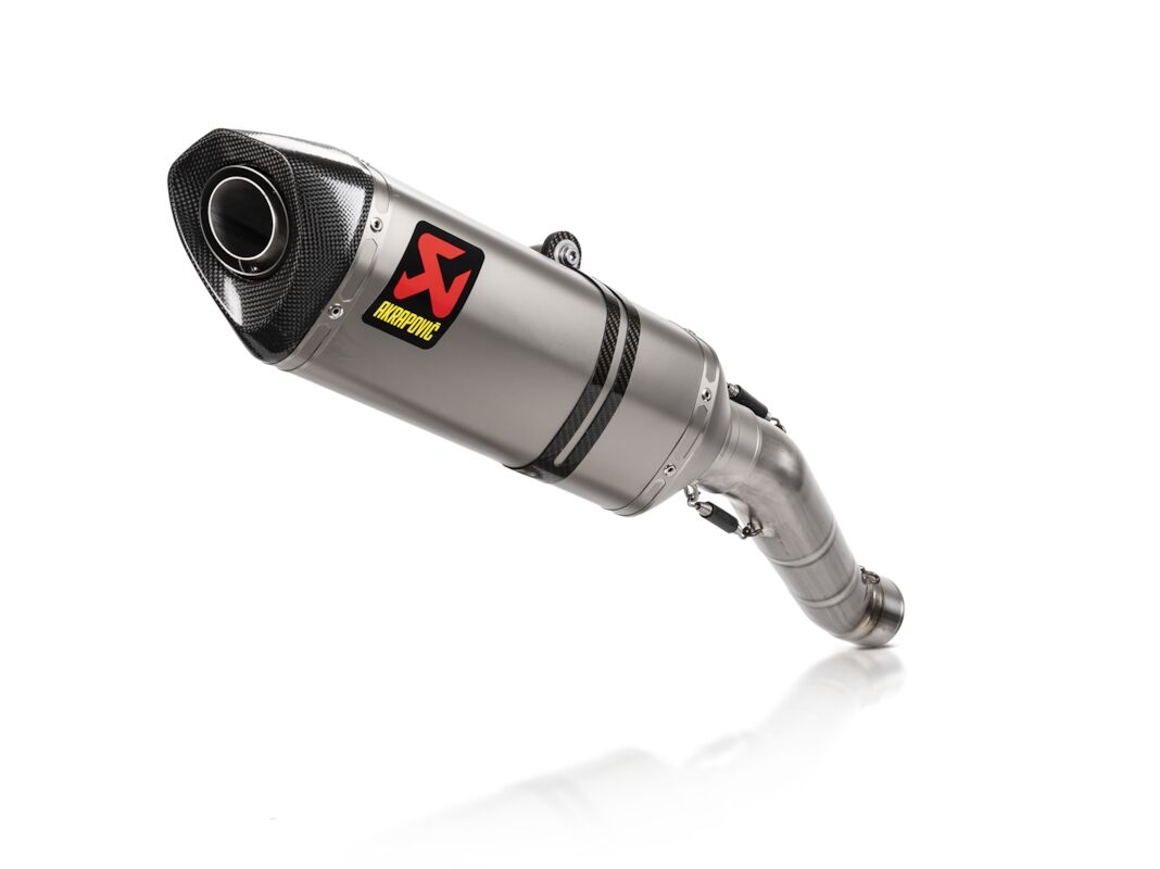 SLIP-ON LINE MUFFLER TITANIUM & CARBON END CAP