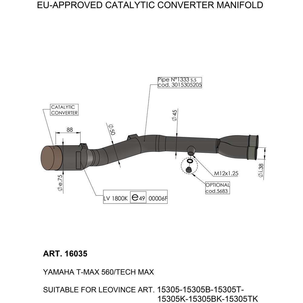CATALYTIC CONVERTER MANIFOLD