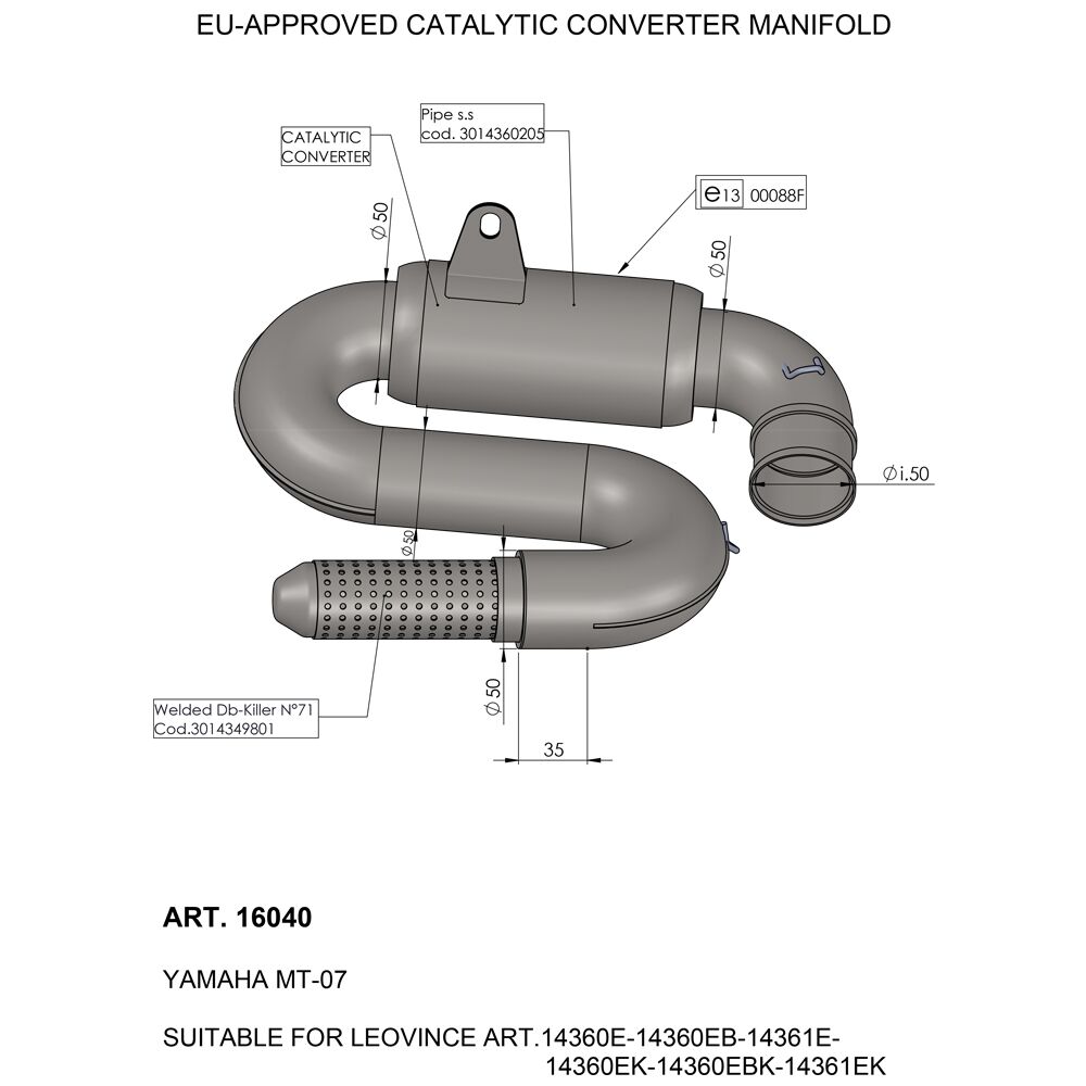 CATALYTIC CONVERTER MANIFOLD