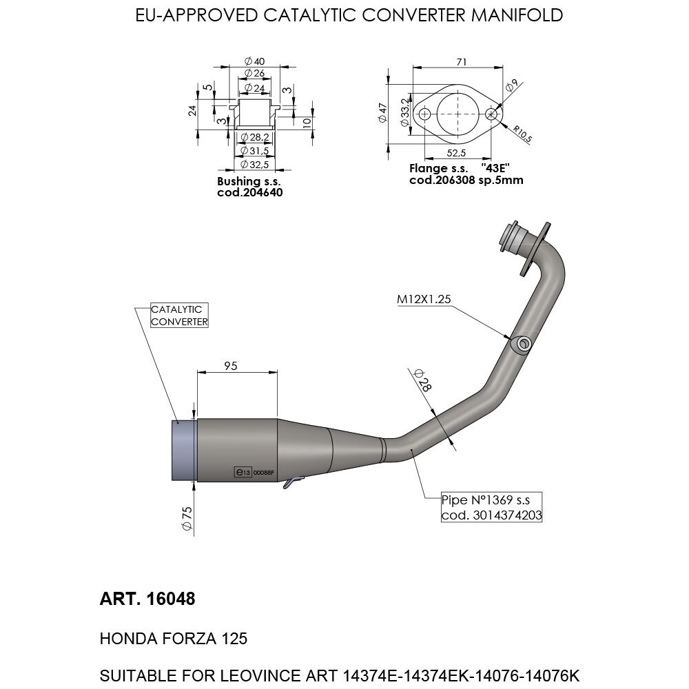 CATALYTIC CONVERTER MANIFOLD