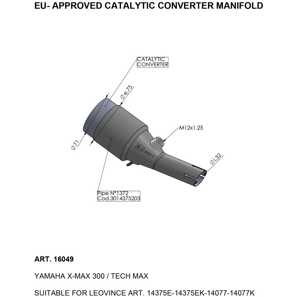 CATALYTIC CONVERTER MANIFOLD