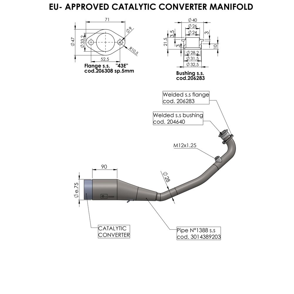 CATALYTIC CONVERTER MANIFOLD