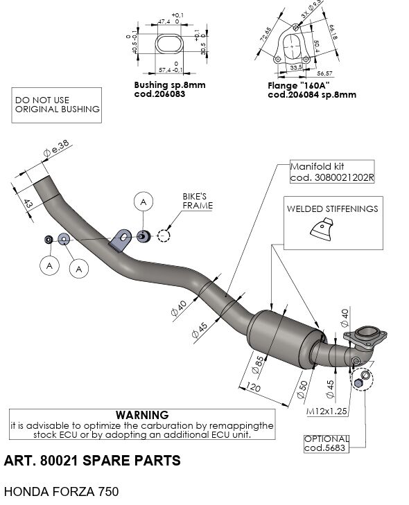 4-STROKE HEADER PIPE STAINLESS STEEL