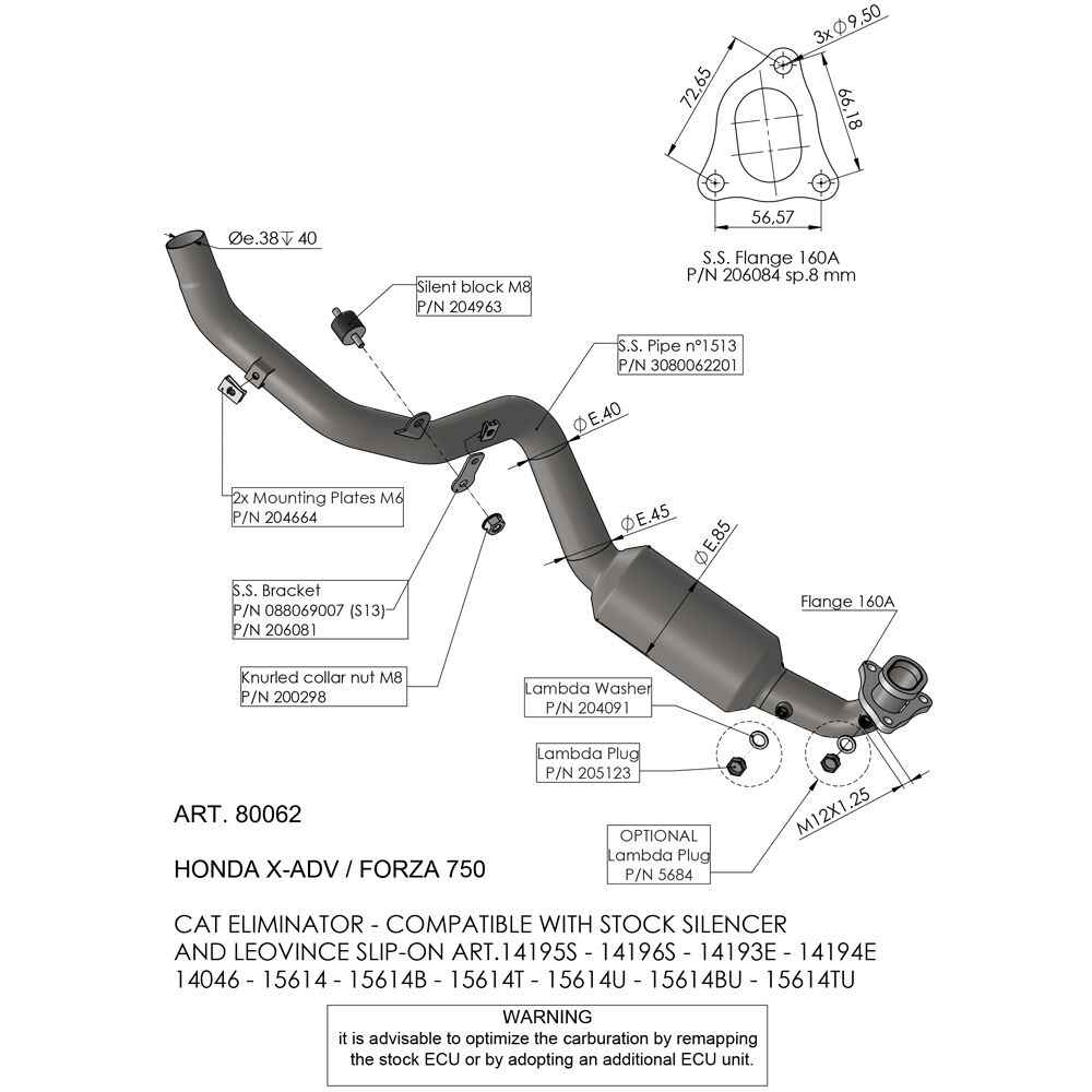4-STROKE HEADER PIPE STAINLESS STEEL