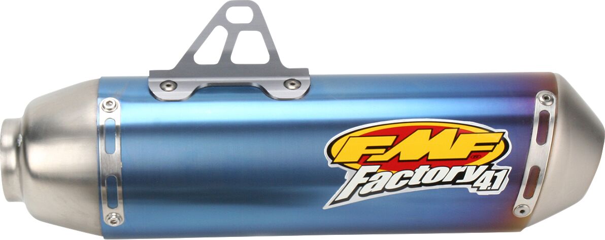 Factory 4.1 slip-on summuti, titaan, siniselt anodeeritud, Honda