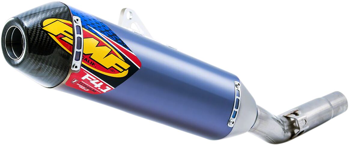 Factory 4.1 RCT slip-on summuti, titaan ja karbon, siniselt anodeeritud, Yamaha