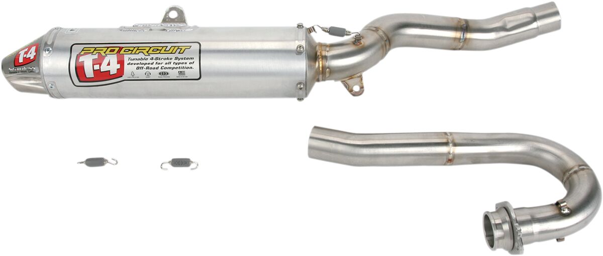 EXHAUST SYSTEM T-4 STAINLESS ALUMINIUM ATV