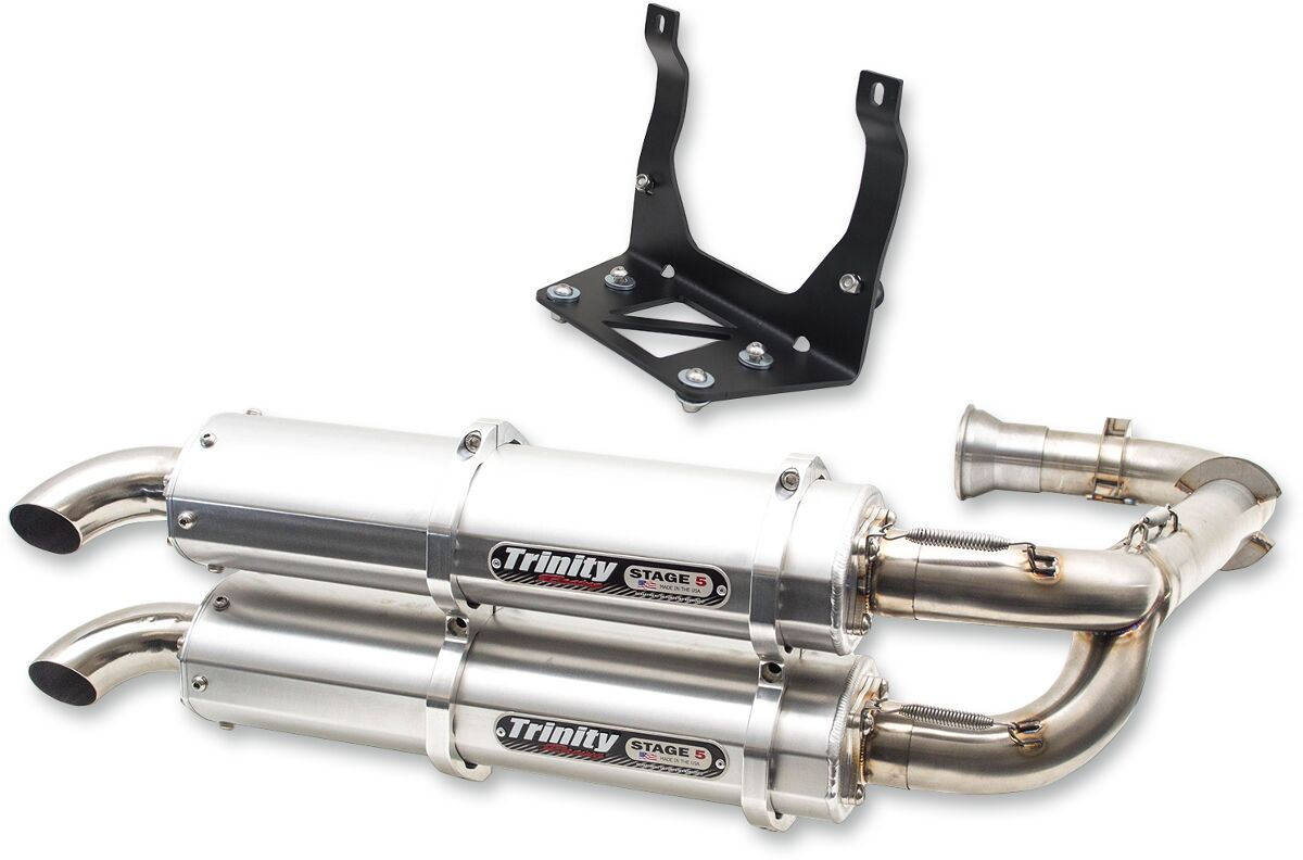 DUAL EXHAUST SYSTEM BRUSHED